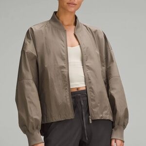 Lululemon Athletica Brown Bomber Jacket